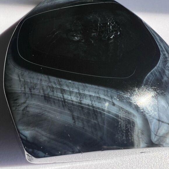 Black Agate Crystal Tear‎ Drop (3) - Picture 11 of 16